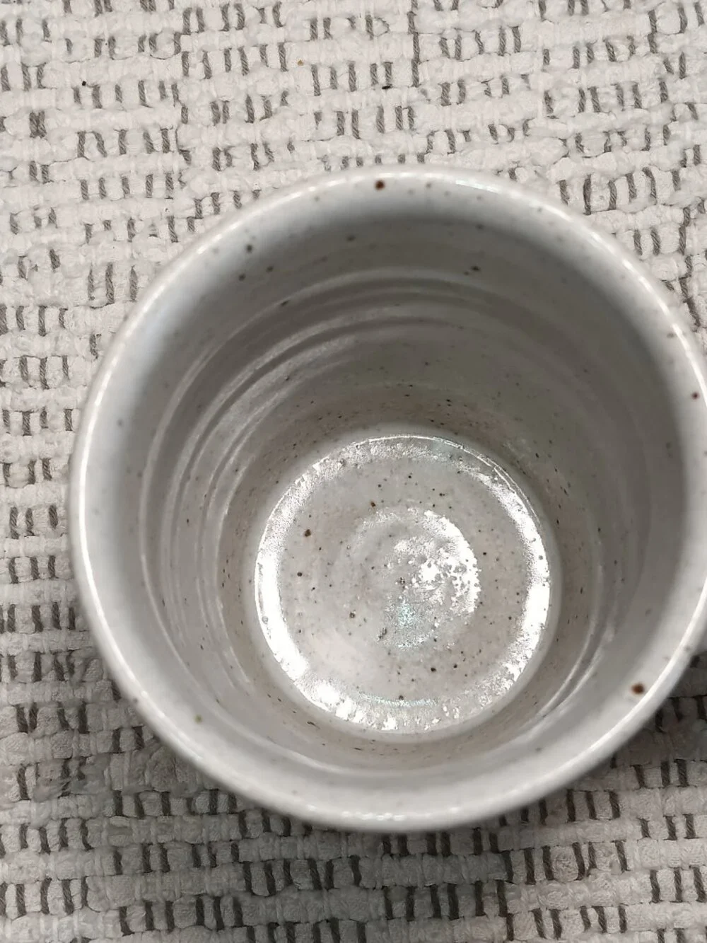 JB Pottery Vintage Studio Art Double Pine Tree Stoneware Coffee Mug Cup